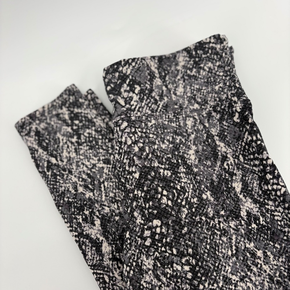 SPANX Faux Leather Snake Print Leggings Pants Women S/P